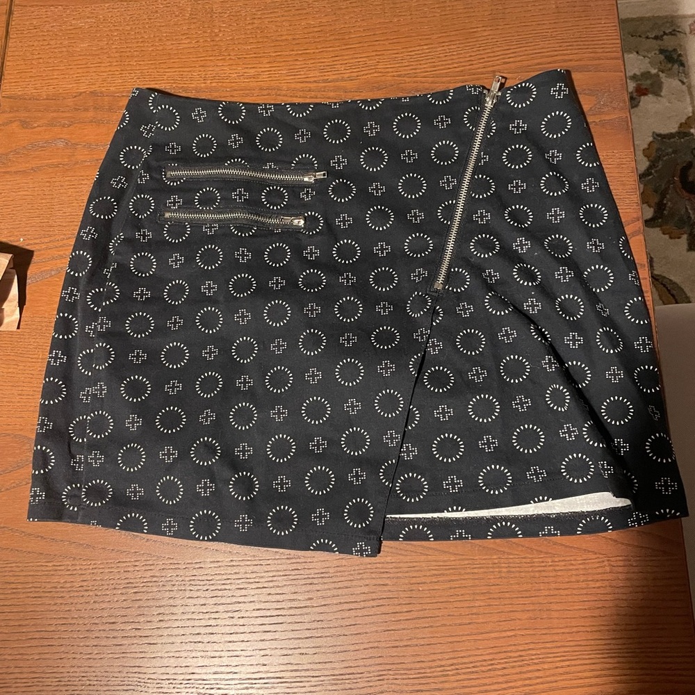 Black and White Mini Skirt